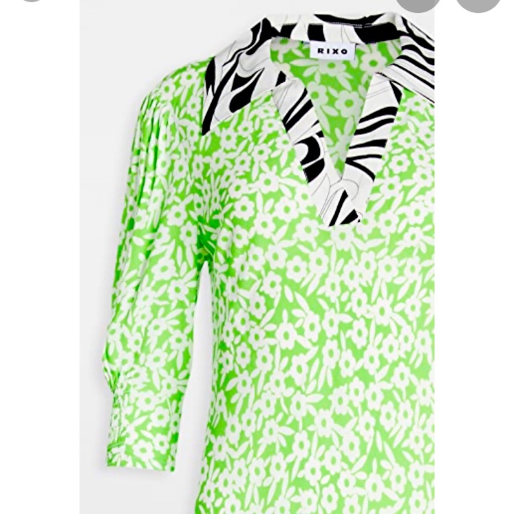 RIXO Mia dress retro micro floral